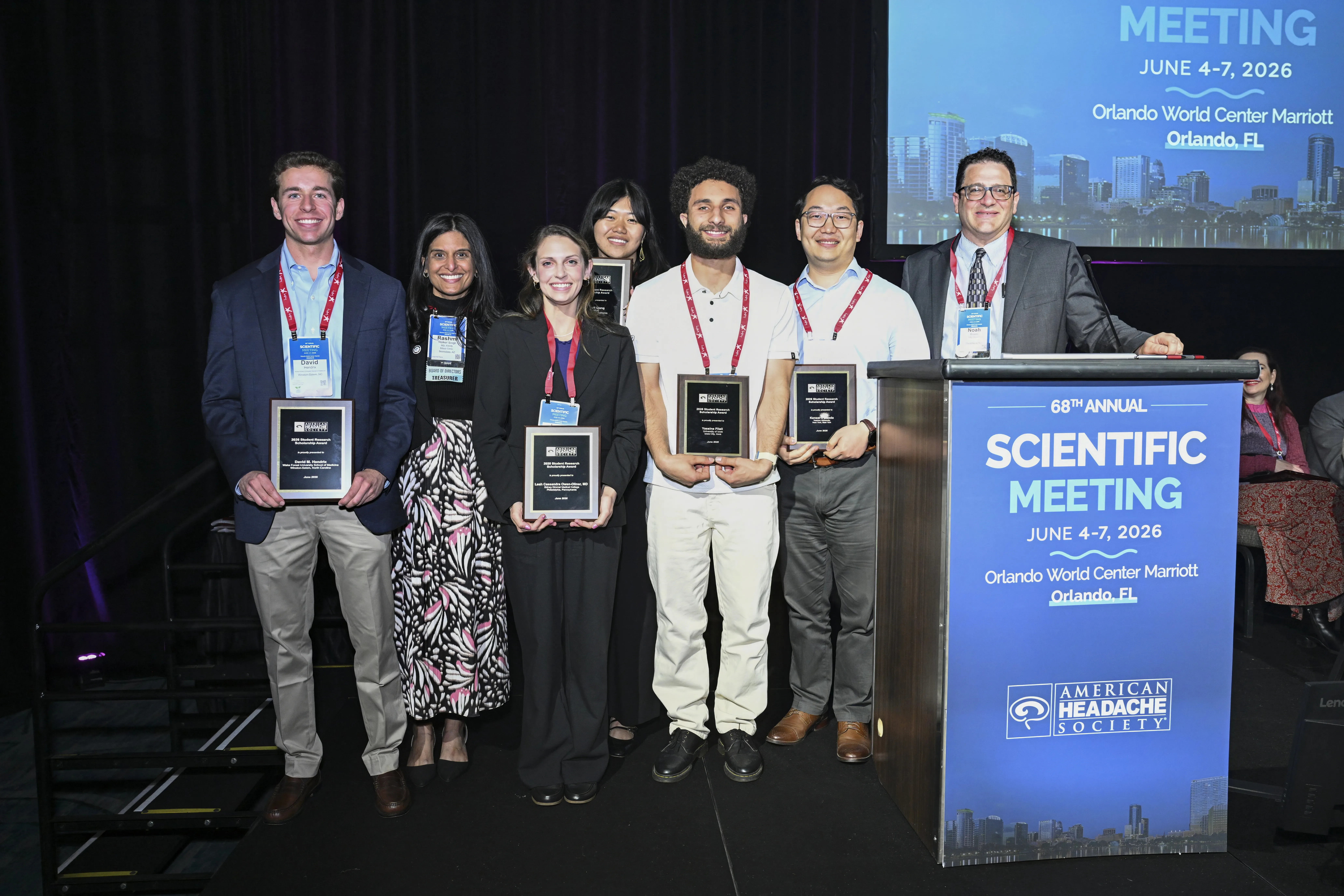 Student Research Scholarship recipients pose for photo.