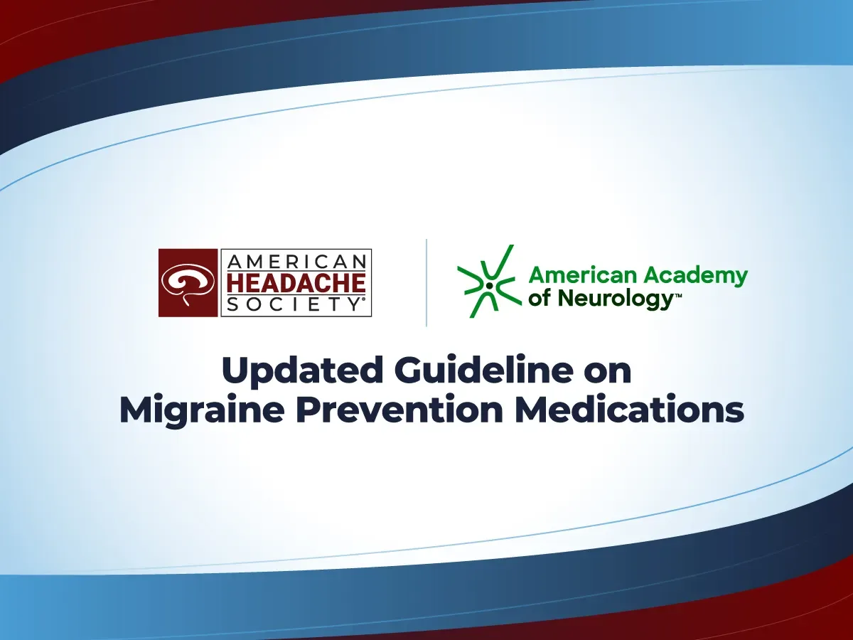 AHS and AAN Updated Guideline on Migraine Prevention Medication